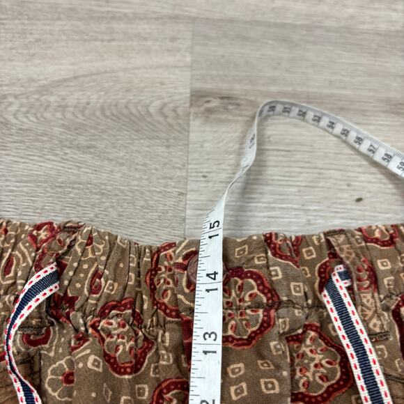 Dr. Collectors P23 Ajrakh Coffee Print A Pants Women's Medium Boho Indie - Picture 8 of 14